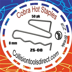 COBRA Hot Staples ZS-08 ZS-Pattern 8mm  50 pk