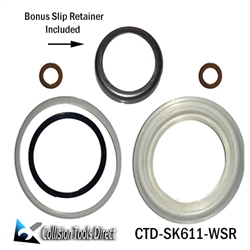 Replacement 300116 Seal Kit - with steel retainer, works with 10 Ton Power Team, SPX & OTC Hydraulic Rams