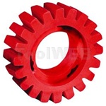 Dynabrade 92255 4" Diameter X 1-1/4" Wide Red-Tred™ Eraser Wheel