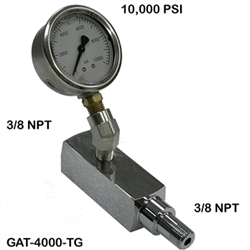 Hydraulic Gauge T-Assembly - 10,000 PSI