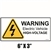Warning High Voltage Decal - Electrical Vehicle Repair