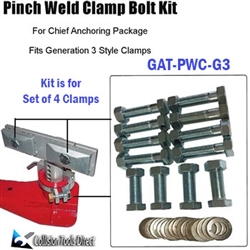 Chief Frame Machine Pinch Weld Clamp Bolt Kit - Generation 3