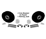 BH-7544-95 Rolling Jack Wheel Replacement Kit for Rotary RJ6000 (Replaces OEM Ref SB10005)