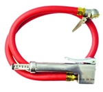 Milton 523 Bayonet Inflator Gauge with Grip-Style Chuck and Hose