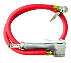 Milton 523 Bayonet Inflator Gauge with Grip-Style Chuck and Hose