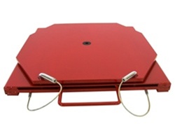 25-140 Quality Passenger Mild Steel Turnplates - Red