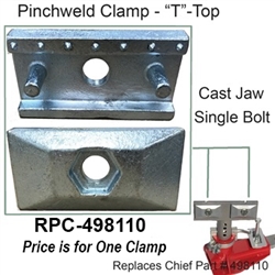 Pinchweld Clamp-Cast Jaw -"T" Top  498110