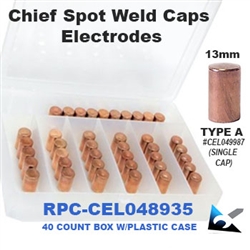 Chief Spot Weld Caps - Electrodes - 13mm