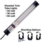Saftlite 1624-2001 Industrial Mounted, 24w Fluorescent, 25' Cord, Less Switch, tough-Shield™, Ballast In Head