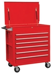 Sunex 8057 Full Drawer Professional Duty Service Cart-Red