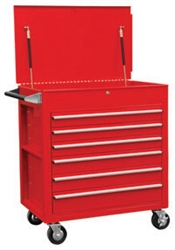 Sunex 8057 Full Drawer Professional Duty Service Cart-Red