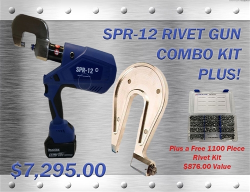 Used SPR-12 Aluminum Self-Piercing Rivet Gun Kit