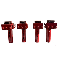 Used Body Loc BL-77D-CH Frame Clamps - Truck Vise Clamps for Any Style Rack - Set of 4 - Chief