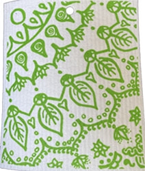 ash Towel-100% Biodegrade- Mandala Green
