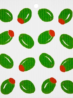 Wash Towel-100% Biodegrade-Martini Olives