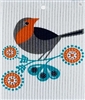 ash Towel-100% Biodegrade- Paisley Bird