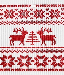 ash Towel-100% Biodegrade- Red Reindeer