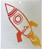 ash Towel-100% Biodegrade- Rocket Ship