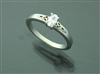 Sterling Silver Trinity Engagement Ring(BQ1002)