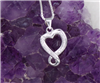 Infinity Heart Sterling Silver Necklace (CSS5)