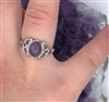 Sterling Silver Trinity Amethyst Ring (CSS7)