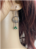 IRISH Claddagh & Shamrock earrings (HM172) Handmade