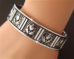 Scottish Thistle Cuff Bracelet