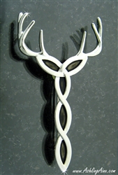 Celtic Royal Trinity Stag Kilt Pin (#JPEW7014)