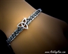 "The Strength of Three," Trinity Celtic knot Bangle Bracelet (#JPEW7001)
