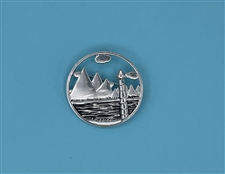 Coastal Mountain Lighthouse Brooch (7028)