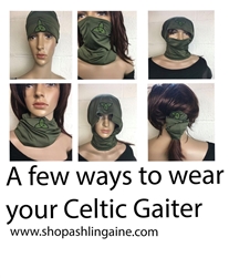 Celtic Neck Gaiters, Buff, scarf, headband, Mask, Irish masks, Scottish masks, Welsh Masks, Face Coverings