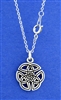 "Wings of an Angel" Celtic Trinity Knot 18" Necklace  (Rpew9)