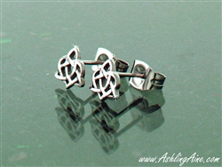 Sister Knot Trinity Post Earrings ( S116)