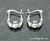 Classical Small Double Sided Claddagh Hoop Earrings ( 129)