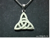 316L Stainless Steel Modern Trinity Knot Pendant (S139)