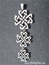 Triple Celtic Love Knot Cross Pendant(S150NC)