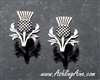 Bold and Beautiful Scottish Thistle Earrings (S181)