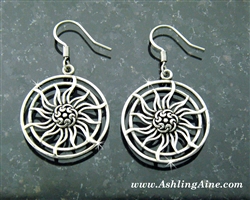 Celtic Sun Earrings, Celtic knots (S196)