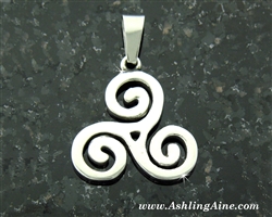 Triskelion Celtic Pendant , Triskele ,Irish, Scottish , Welsh, Faith Symbol ( S197)