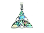 316 L Stainless Steel Bold Trinity Abalone Pendant(S232)