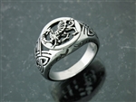 316L Stainless Steel Welsh Dragon Ring (S234)