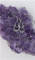 Claddagh High Polished Teardrop Earrings (S411)