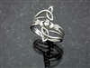 316L Stainless Steel Modern "Take Me Home" Claddagh &Trinity Ring (S76)