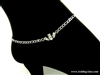 316 L Stainless Steel Traditional Claddagh Anklet ( S77)