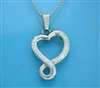 "Eternal Love," an Infinity Heart Bold Necklace (S92 large)