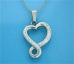"Eternal Love," an Infinity Heart Bold Necklace (S92 large)
