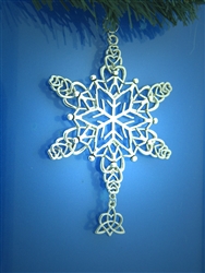 Sister Knot Celtic Ornament, Celtic Snowflake Ornament, family Ornament (6052)