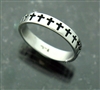 316 L Stainless Steel Cross Stack Ring (s112)