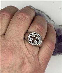 Celtic FATHER & Daughter knot Ring (S367) Irish, Scottish, welsh