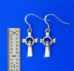 316L Stainless Steel Claddagh Earrings